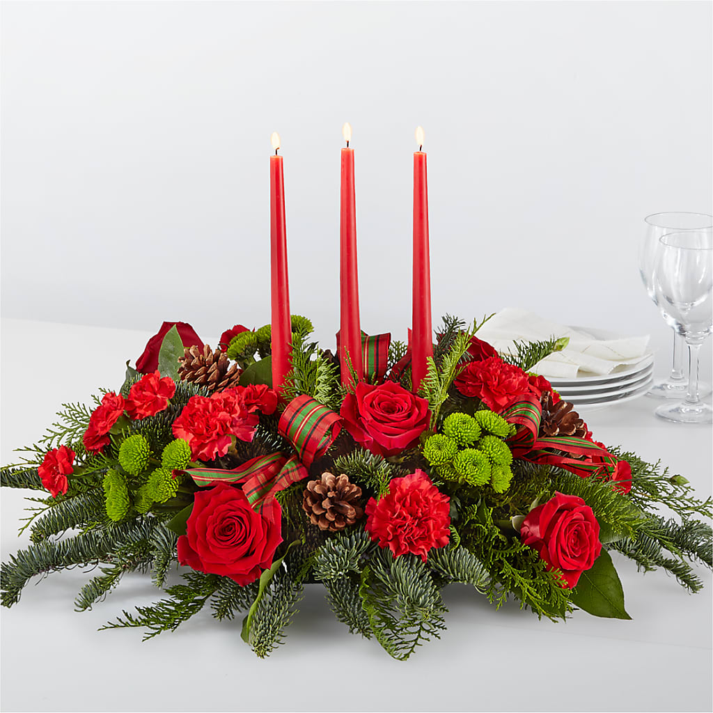 By the Candlelight Centerpiece – ANTONIO FLOWERS & GIFTS, Miami FL
