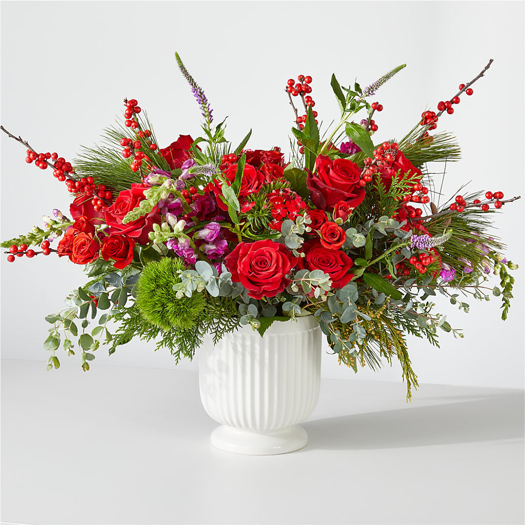 Big Red Bow Bouquet – ANTONIO FLOWERS & GIFTS, Miami FL