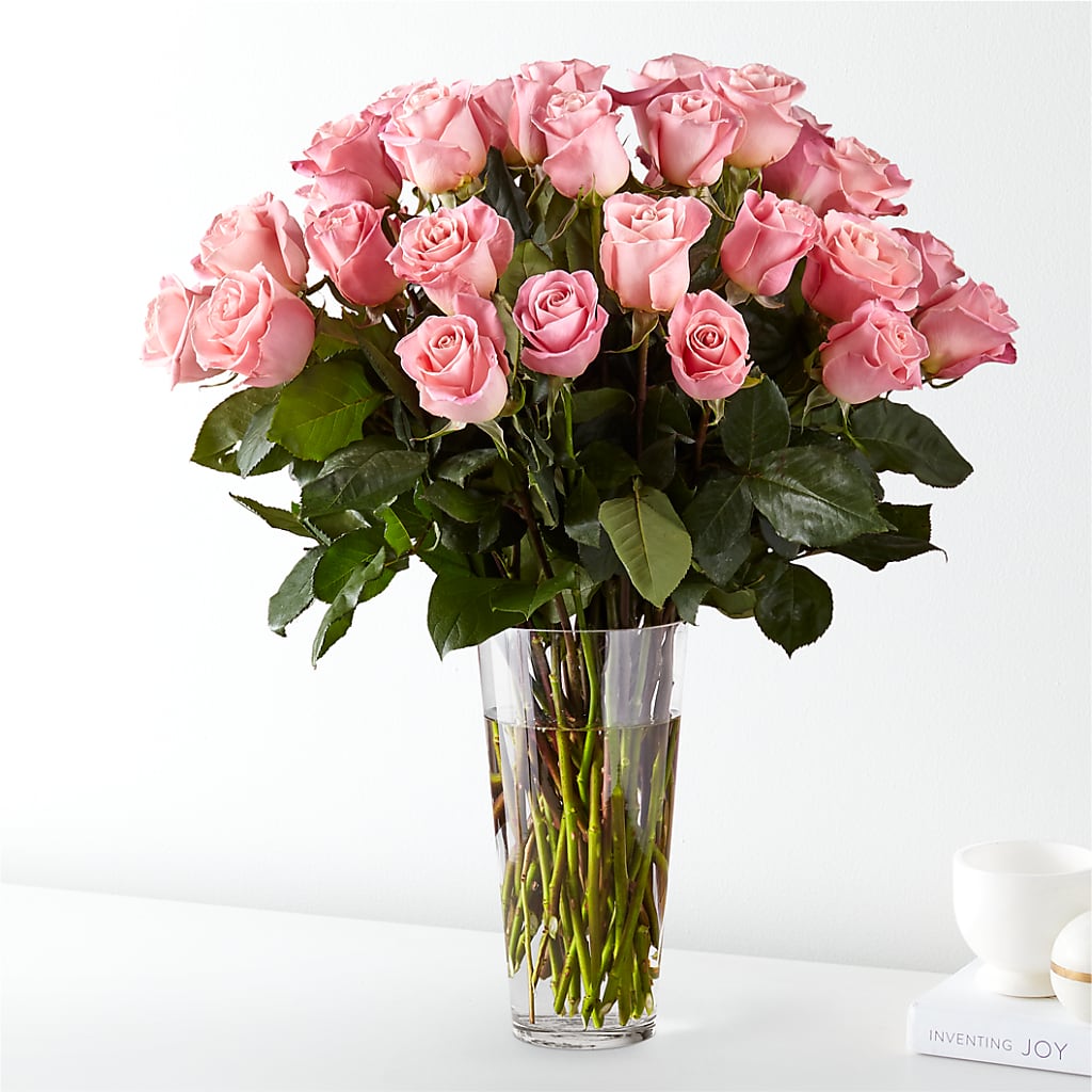 Long Stem Pink Rose Bouquet – ANTONIO FLOWERS & GIFTS, Miami FL