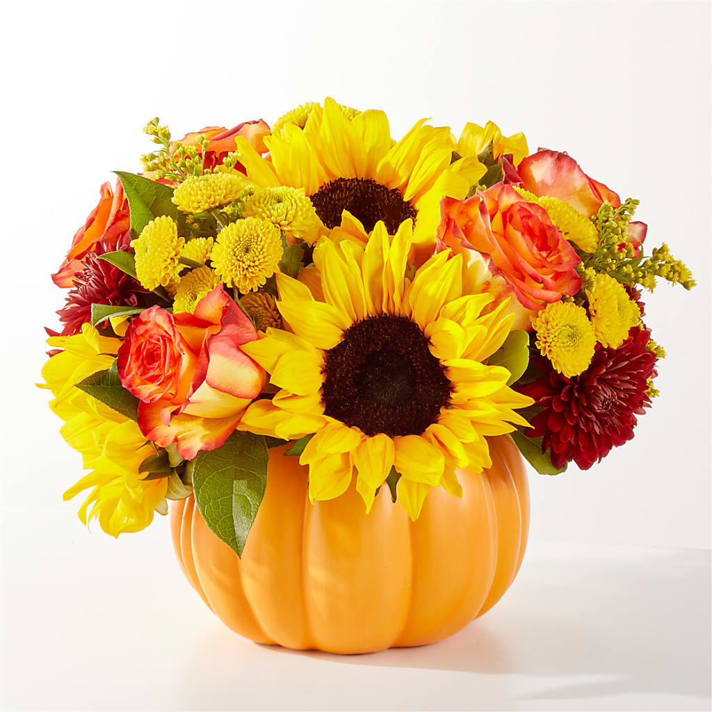 Golden Gourd Pumpkin Bouquet – ANTONIO FLOWERS & GIFTS, Miami FL