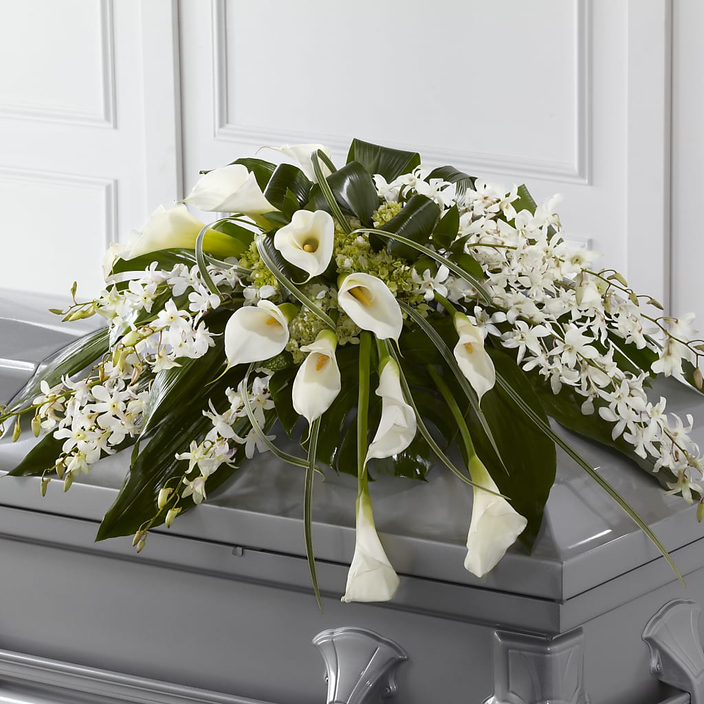 Angel Wings Casket Spray – ANTONIO FLOWERS & GIFTS, Miami FL