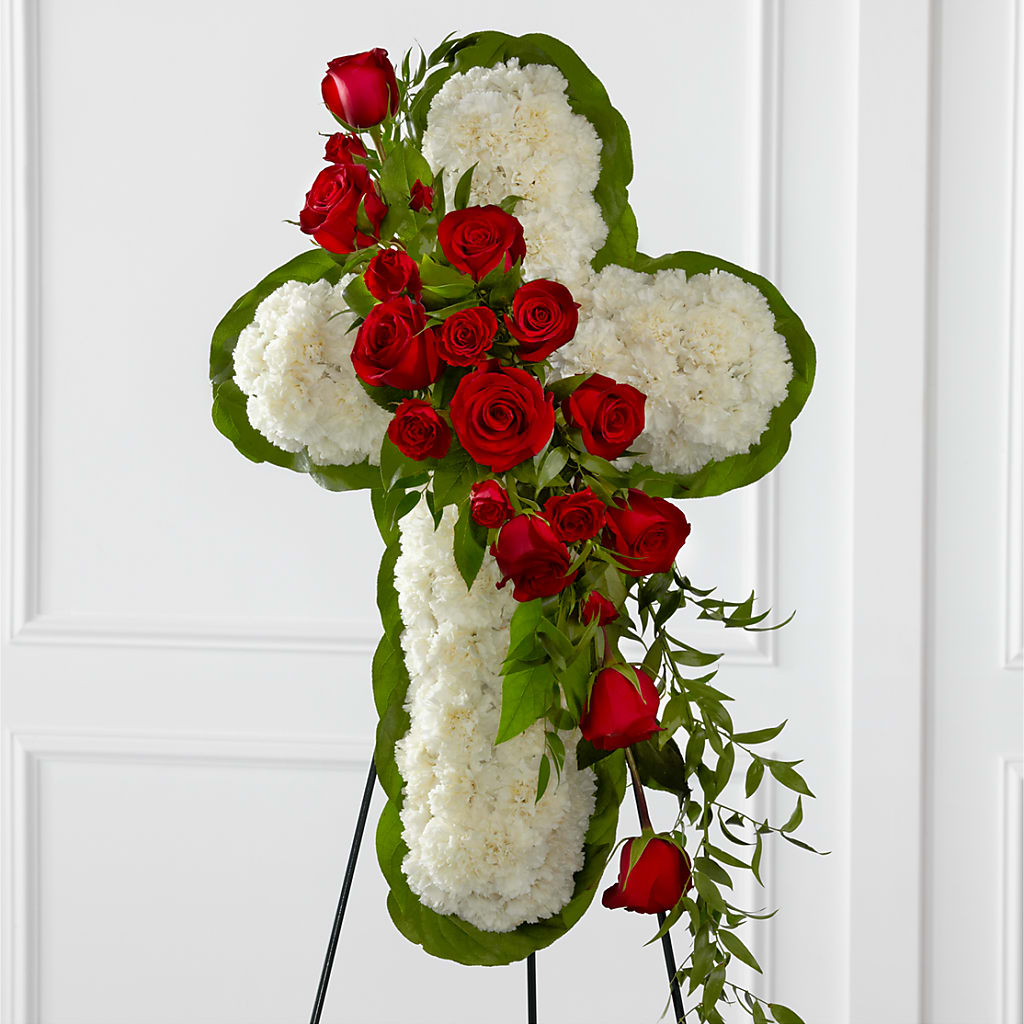 Floral Cross Easel – ANTONIO FLOWERS & GIFTS, Miami FL