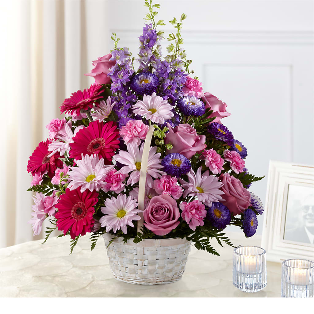 Pastel Peace Basket – ANTONIO FLOWERS & GIFTS, Miami FL
