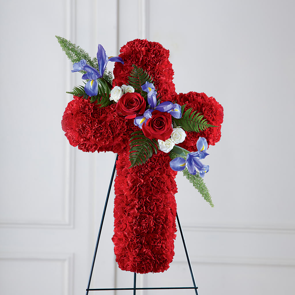 Faithful Hero Floral Cross – ANTONIO FLOWERS & GIFTS, Miami FL