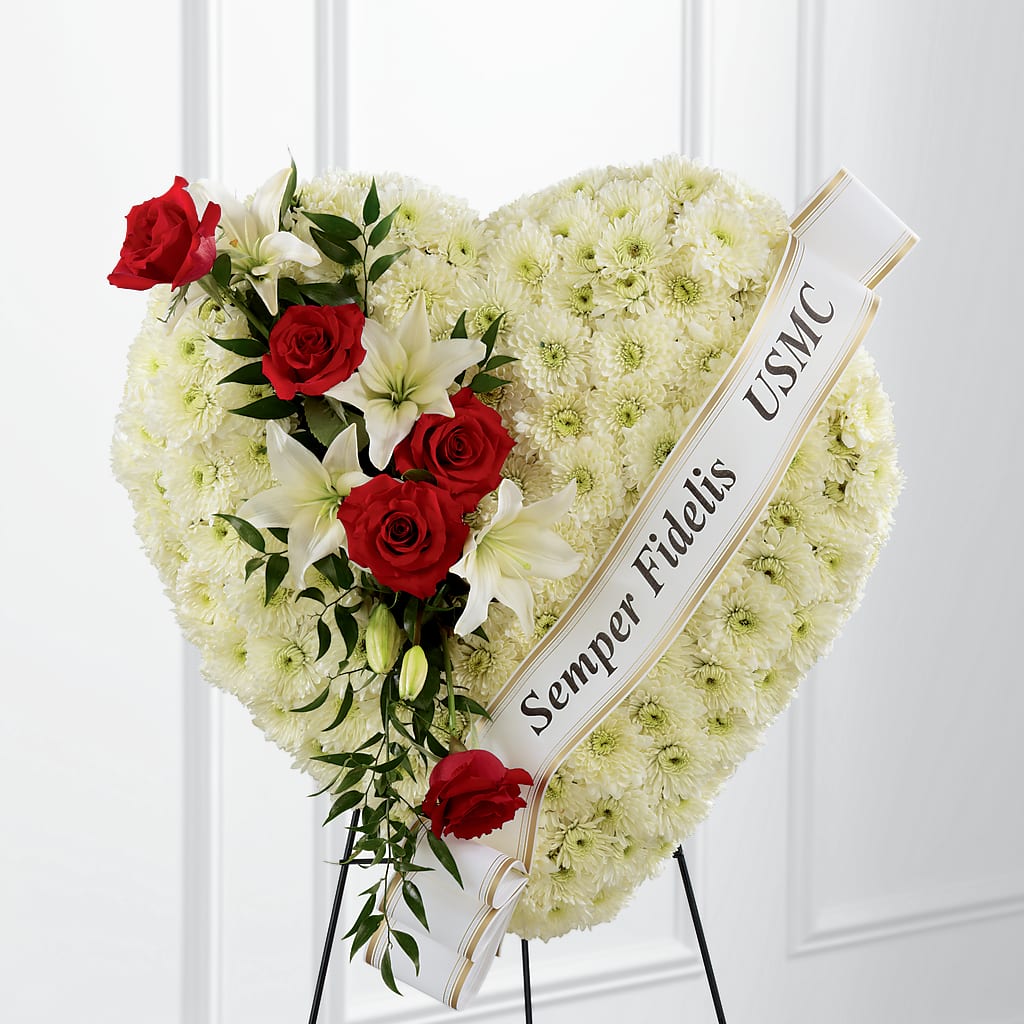 Heartfelt Hero Standing Heart – ANTONIO FLOWERS & GIFTS, Miami FL