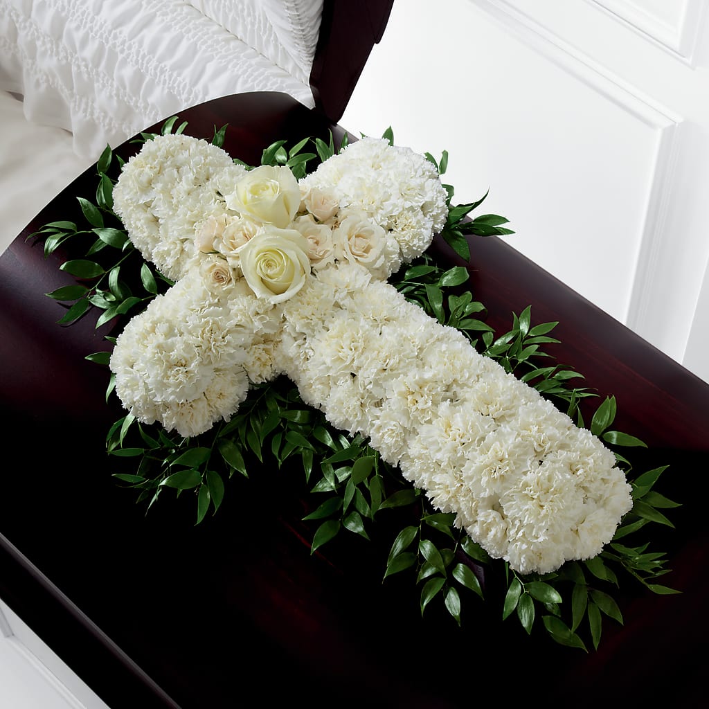 Peaceful Memories Casket Spray (Standard) – ANTONIO FLOWERS & GIFTS, Miami FL