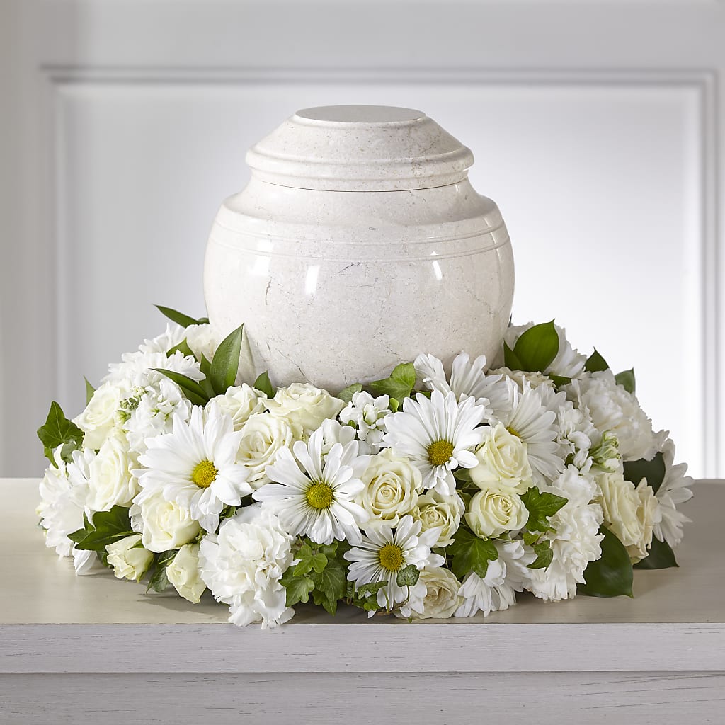 Ivory Gardens Cremation Adornment – ANTONIO FLOWERS & GIFTS, Miami FL