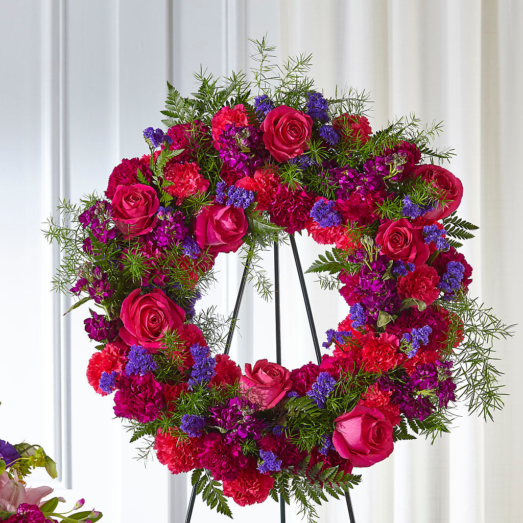 Calming Colors Wreath – ANTONIO FLOWERS & GIFTS, Miami FL