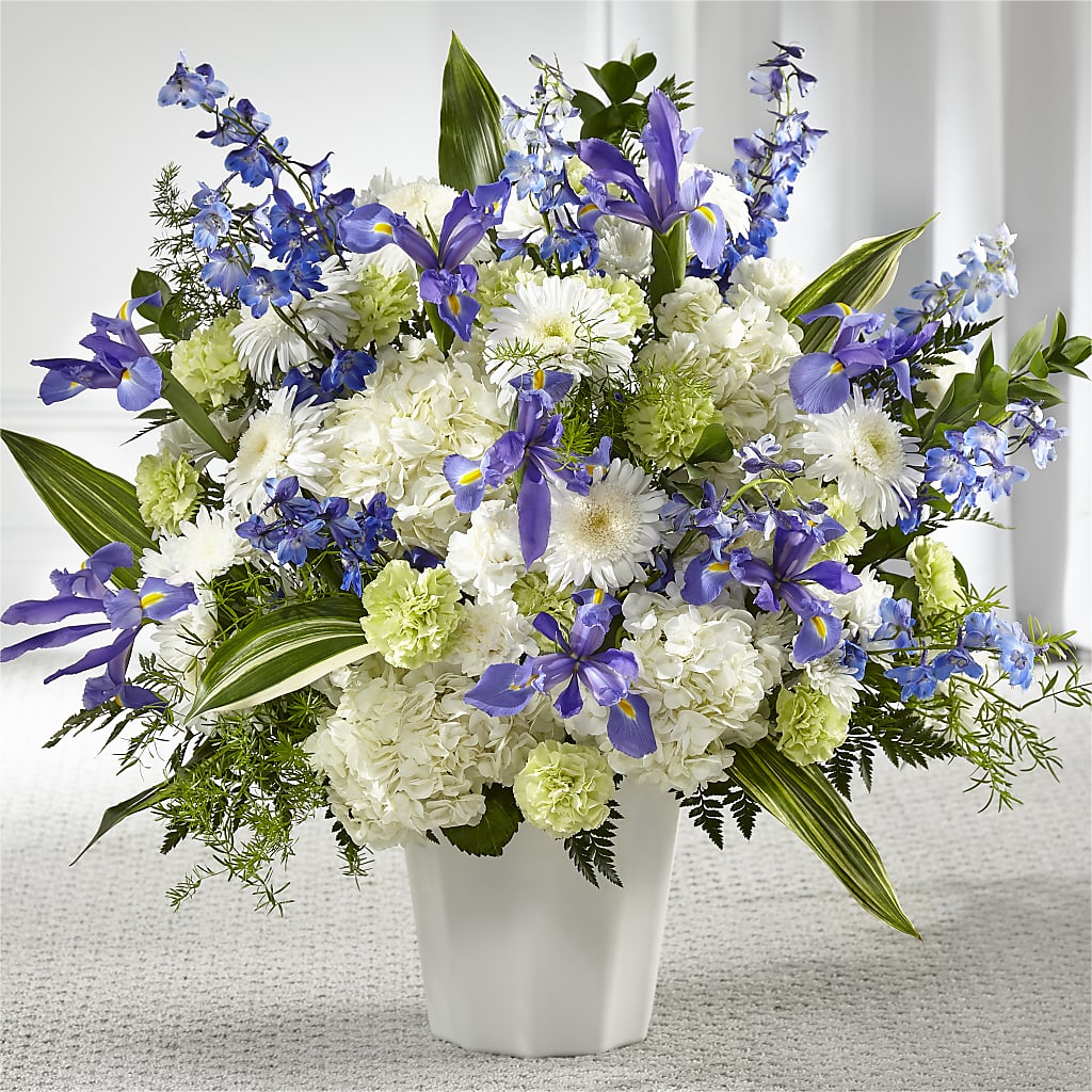 Soft Serenity Floor Basket – ANTONIO FLOWERS & GIFTS, Miami FL