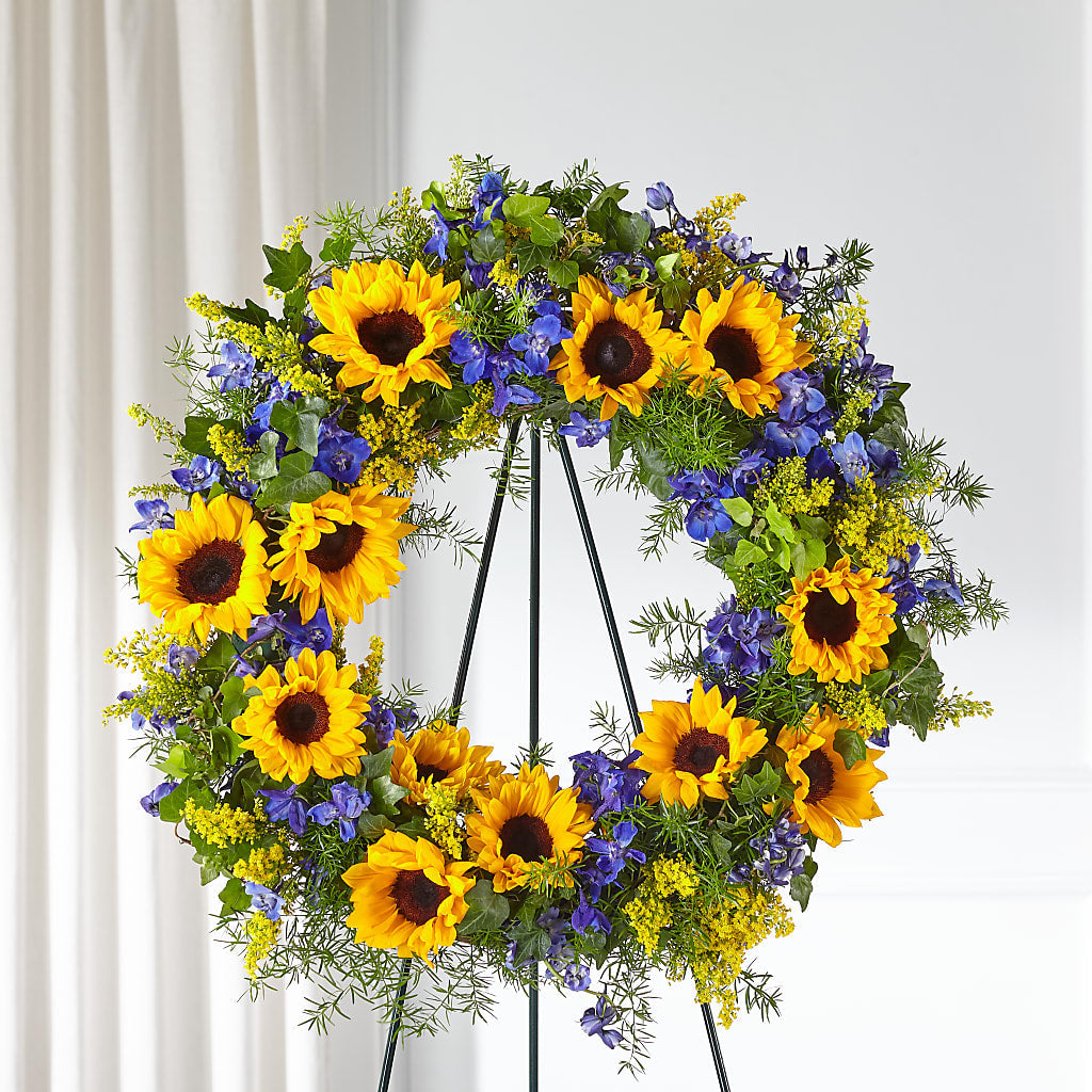 Bright Rays Wreath – ANTONIO FLOWERS & GIFTS, Miami FL