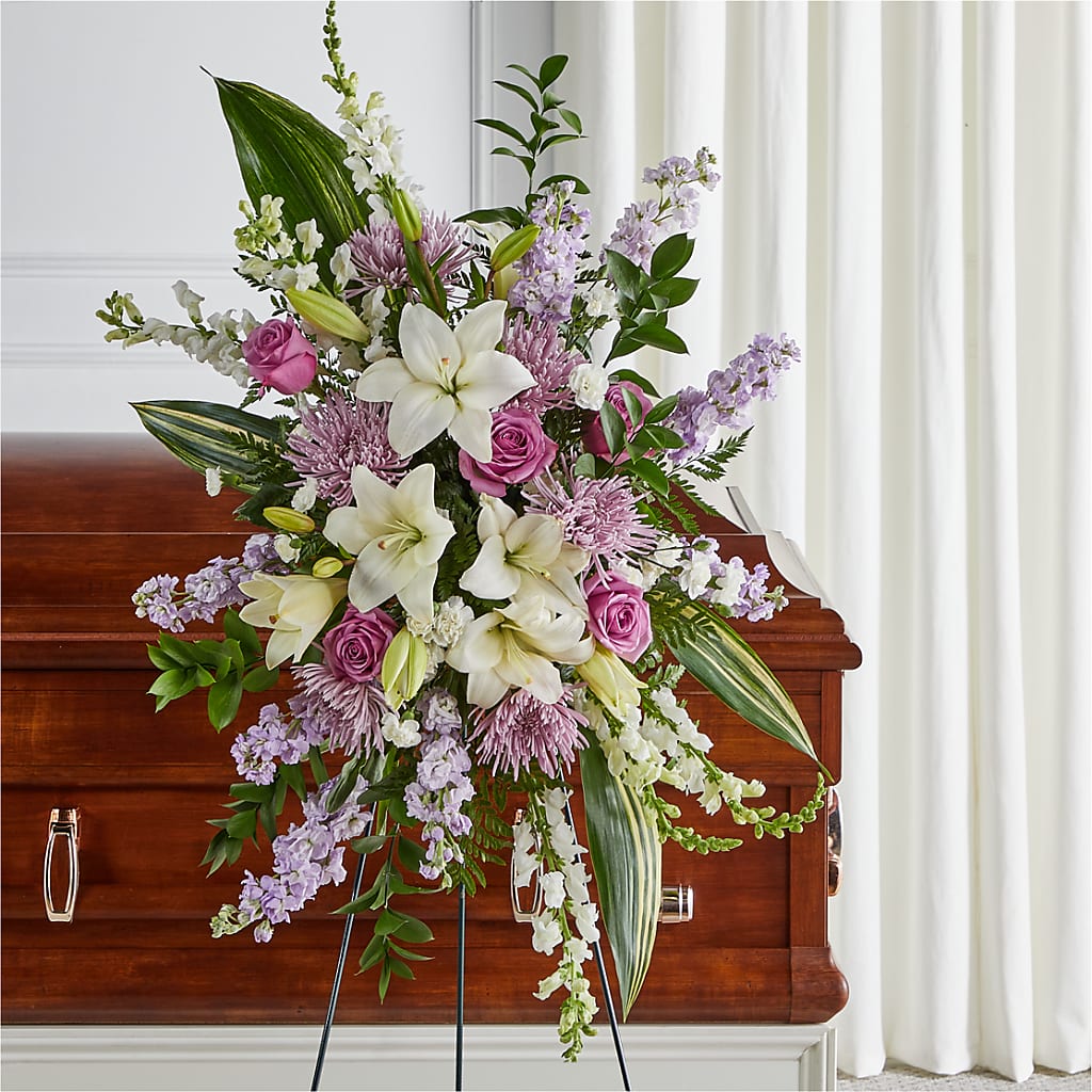 Grateful Hearts Standing Spray – ANTONIO FLOWERS & GIFTS, Miami FL