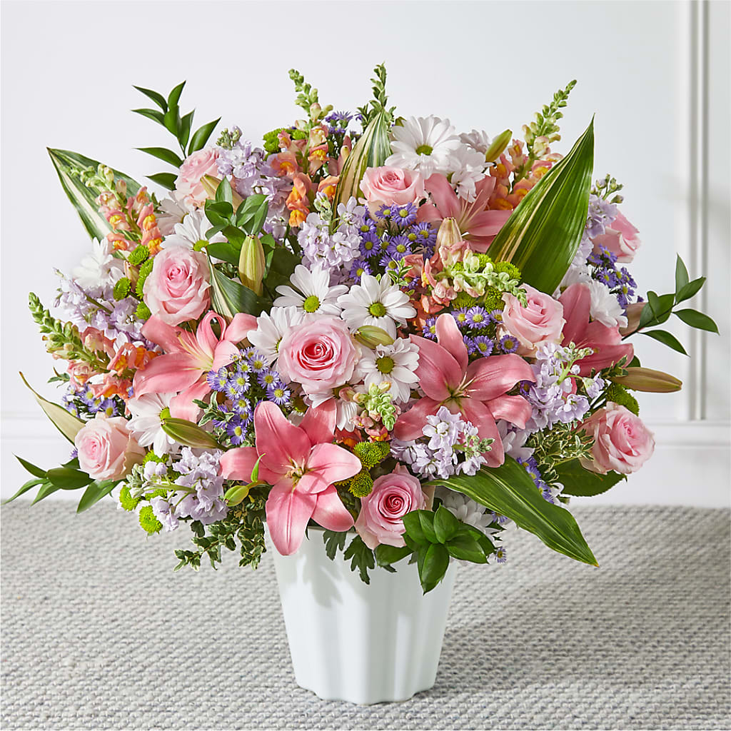 Abundant Compassion Floor Basket – ANTONIO FLOWERS & GIFTS, Miami FL