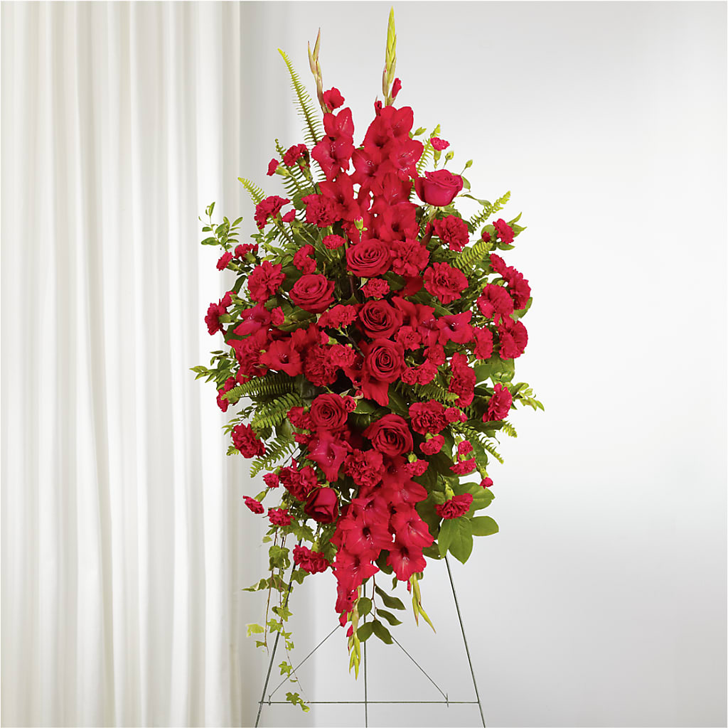 From the Heart Standing Spray – ANTONIO FLOWERS & GIFTS, Miami FL