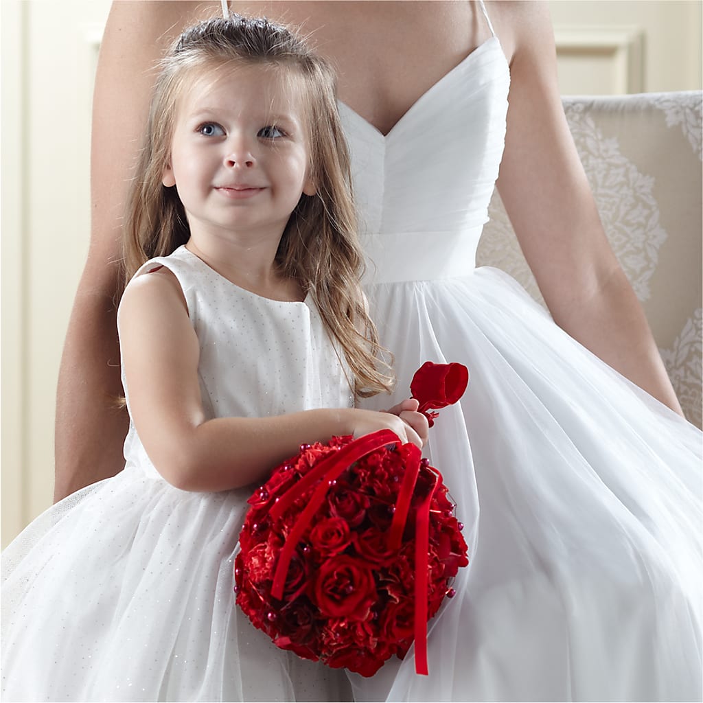 Pure at Heart Flower Girl Arrangement – ANTONIO FLOWERS & GIFTS, Miami FL