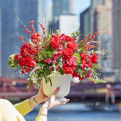 Big Red Bow Bouquet – ANTONIO FLOWERS & GIFTS, Miami FL