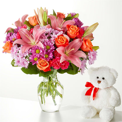 One and Only Bouquet and Bear Bundle – ANTONIO FLOWERS & GIFTS, Miami FL