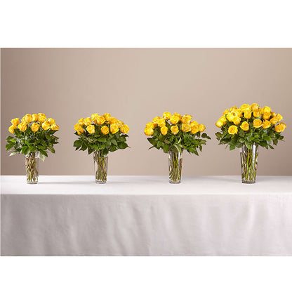 Long Stem Yellow Rose Bouquet – ANTONIO FLOWERS & GIFTS, Miami FL