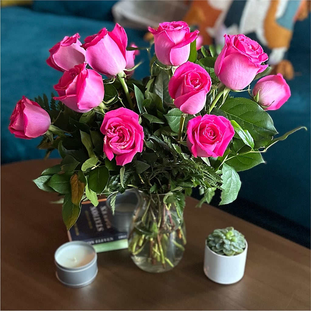 Long Stem Pink Rose Bouquet – ANTONIO FLOWERS & GIFTS, Miami FL