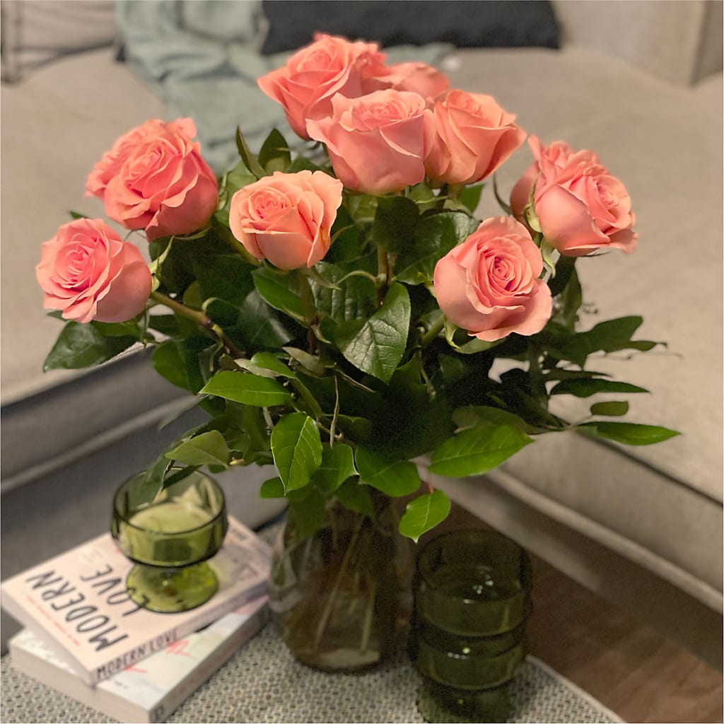 Long Stem Pink Rose Bouquet – ANTONIO FLOWERS & GIFTS, Miami FL