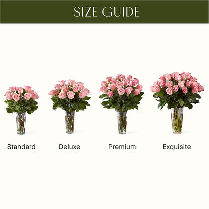 Long Stem Pink Rose Bouquet – ANTONIO FLOWERS & GIFTS, Miami FL