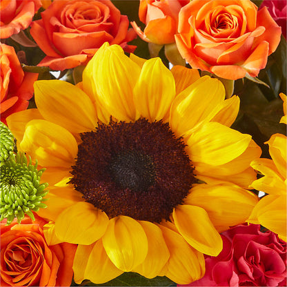 Sun-drenched Blooms Box Bouquet – ANTONIO FLOWERS & GIFTS, Miami FL