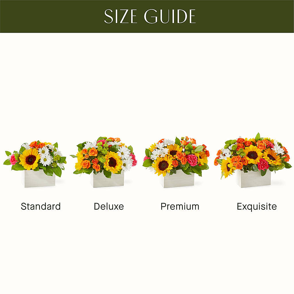 Sun-drenched Blooms Box Bouquet – ANTONIO FLOWERS & GIFTS, Miami FL
