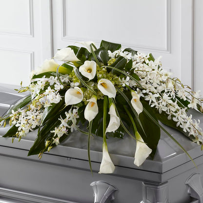 Angel Wings Casket Spray – ANTONIO FLOWERS & GIFTS, Miami FL