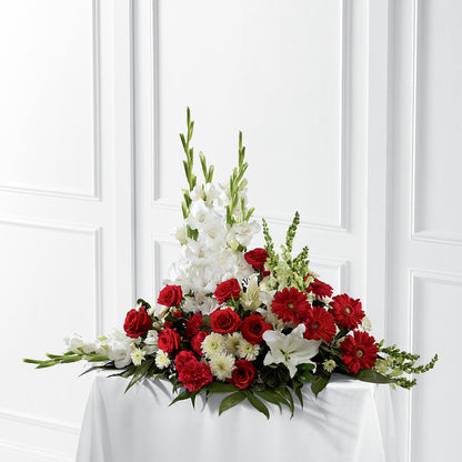 Crimson & White Arrangement – ANTONIO FLOWERS & GIFTS, Miami FL
