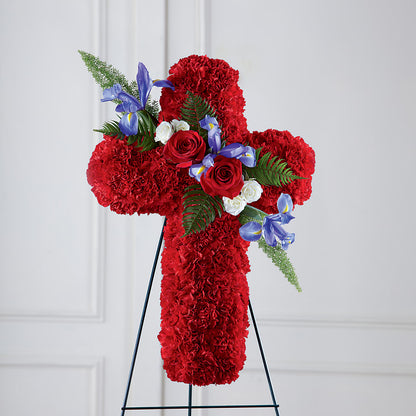 Faithful Hero Floral Cross – ANTONIO FLOWERS & GIFTS, Miami FL