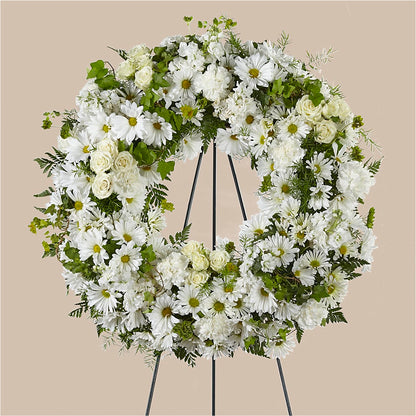 Faithful Wishes Wreath – ANTONIO FLOWERS & GIFTS, Miami FL