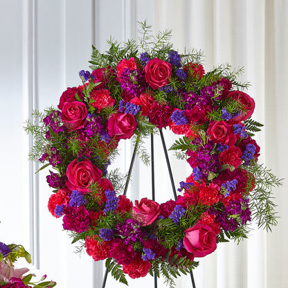 Calming Colors Wreath – ANTONIO FLOWERS & GIFTS, Miami FL