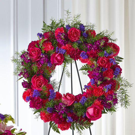 Calming Colors Wreath – ANTONIO FLOWERS & GIFTS, Miami FL