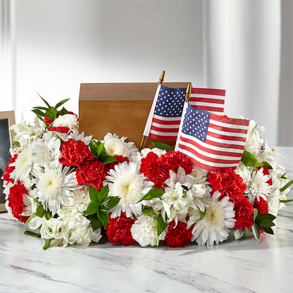 Spirit of Patriotism Cremation Adornment – ANTONIO FLOWERS & GIFTS, Miami FL