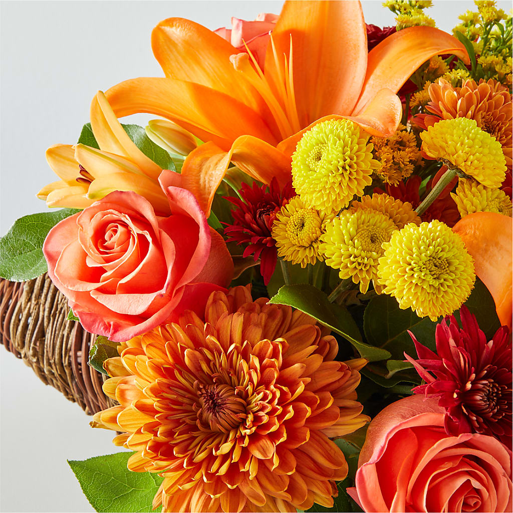 Bouquet of Blessings Cornucopia – ANTONIO FLOWERS & GIFTS, Miami FL