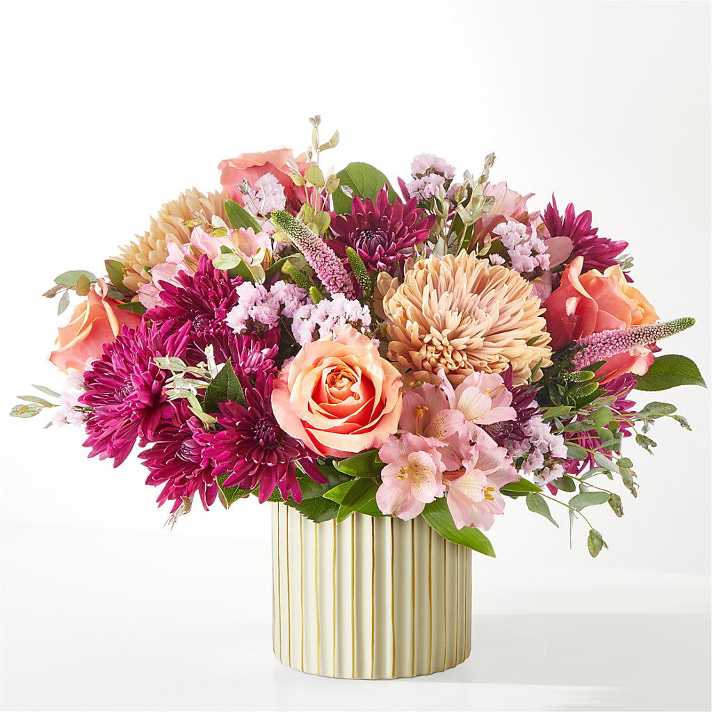 Berry Cobbler Bouquet with Ivory Vase – ANTONIO FLOWERS & GIFTS, Miami FL