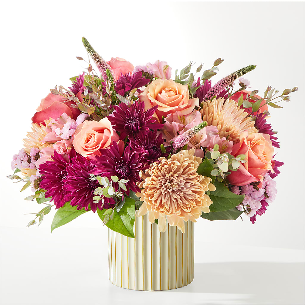 Berry Cobbler Bouquet with Ivory Vase – ANTONIO FLOWERS & GIFTS, Miami FL
