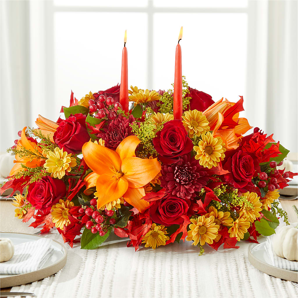 Autumn's Embrace Centerpiece – ANTONIO FLOWERS & GIFTS, Miami FL