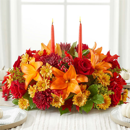 Autumn's Embrace Centerpiece – ANTONIO FLOWERS & GIFTS, Miami FL