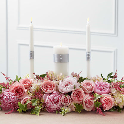 Worldwide Romance Unity Candle Arrangement – ANTONIO FLOWERS & GIFTS, Miami FL