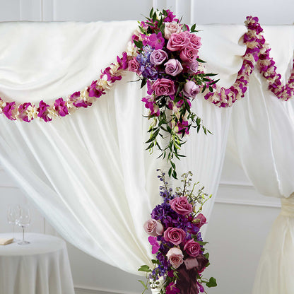 Color & Light Chuppah Decor – ANTONIO FLOWERS & GIFTS, Miami FL